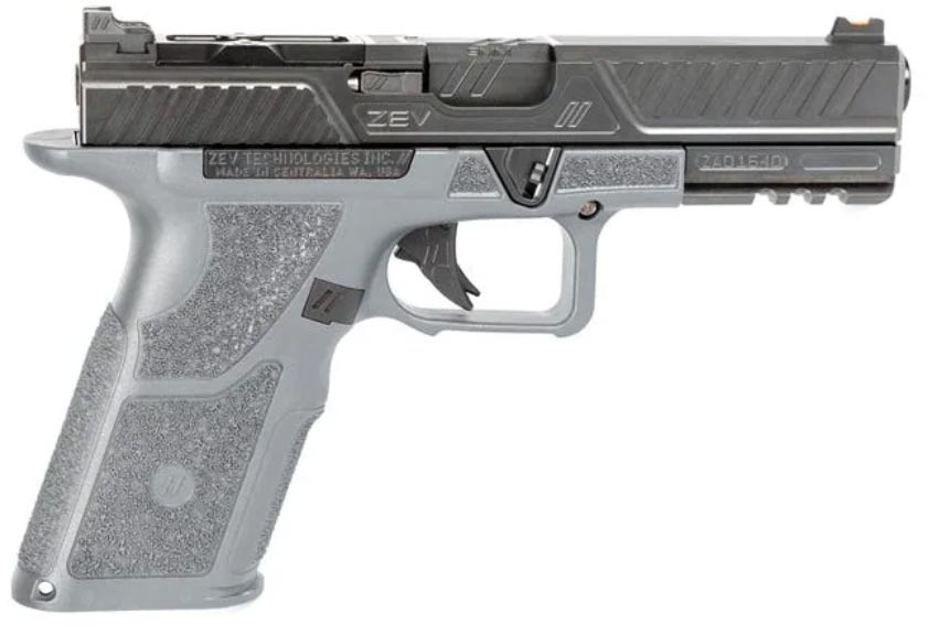 Handguns ZEV Technologies Ready Series OZ9 Combat Pistol  Standard Slide  Gray Grip  10 Round Magazines